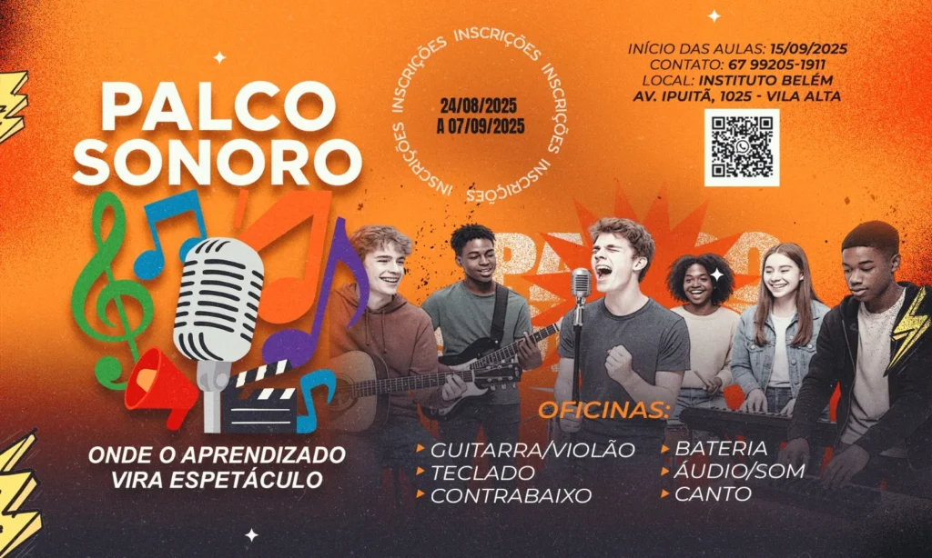 capa3 Projeto Palco Sonoro é Iniciado em Navirai Pela AD Belém